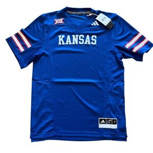 Adidas Kansas Jayhawks NIL Kan Home Football Jersey Royal Blue KC2137 Mens M